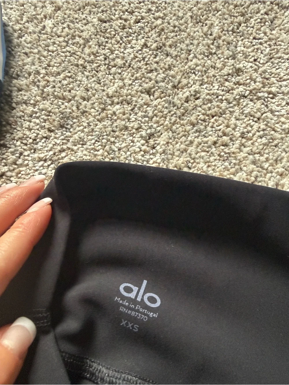 ALO Yoga 7/8 Black High-Rise Leggings